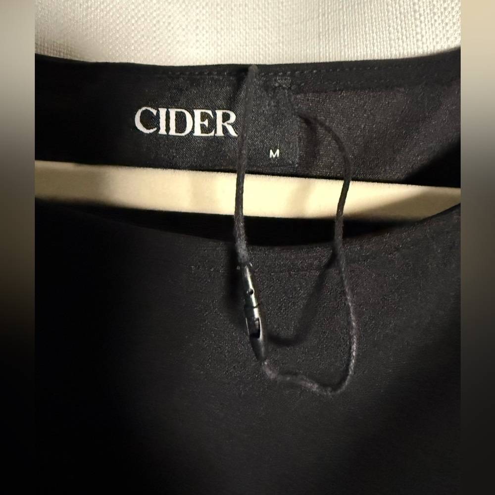 Cider Black and Silver Removable Rhinestone Bow Tank Mini Dress Size Medium - Picture 5 of 10